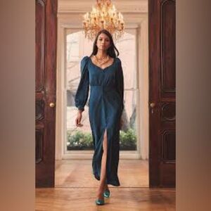 NWOT Sachin & Babi Amy Maxi Formal Dress in Teal Green MSRP $525 - Size 10